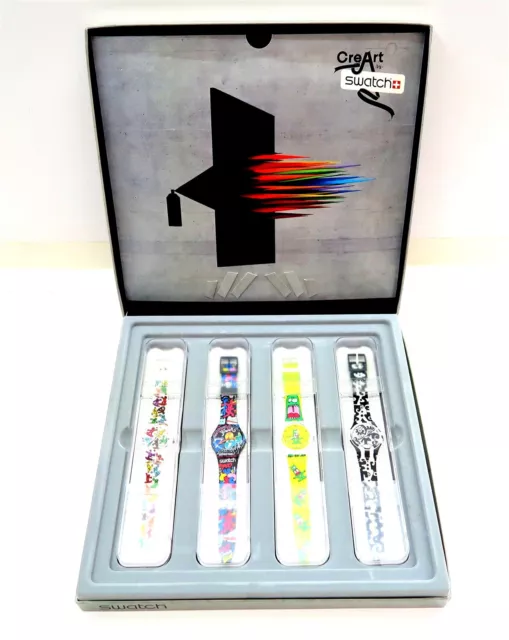 NEW Swatch CreArt 4 Watch Set GZS40 Special Limited Edition #521 of 1,500 Made