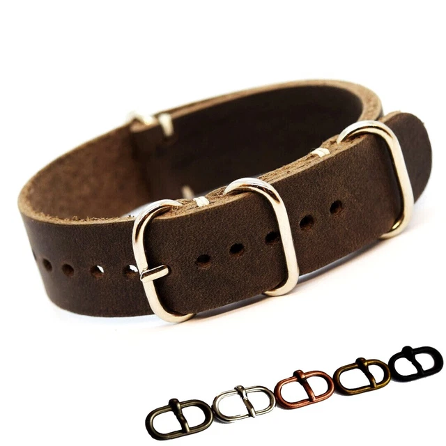 22 mm Bracelet en Cuir aviateur Militaire OTAN Montres Ruban Extra