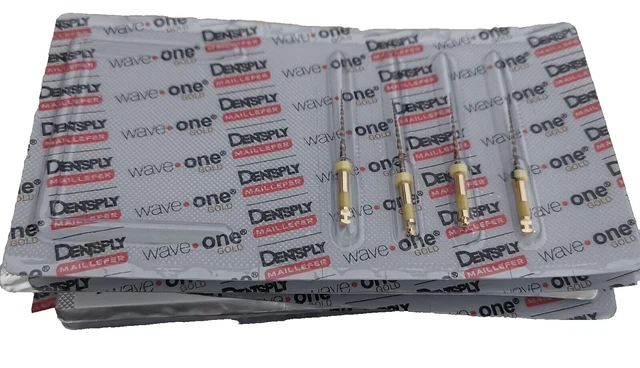 10Pk Waveone Gold Wave One Small Yellow Endodontic File Root Canal Dentsply 25mm