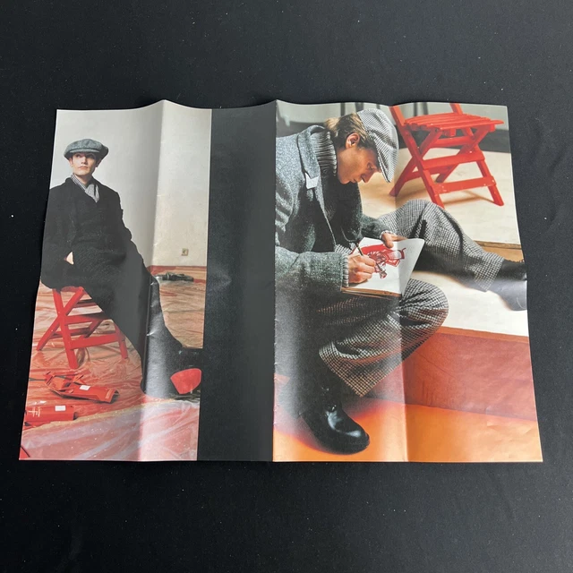 Vintage YOHJI YAMAMOTO Fashion Art Poster Abstract RARE!! 23”x17” NEW! 2 Sided
