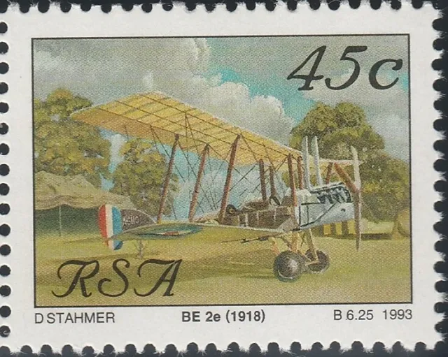 South Africa 1993 Aviation in SA, BE 2e Biplane (1918)  Mint A++