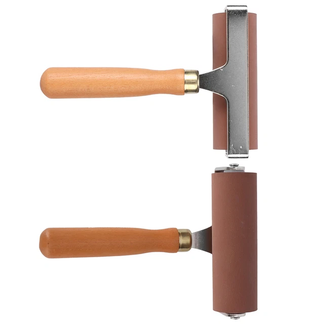 (10cm) 02 015 Brayers ' En Relief Rouleau En Caoutchouc Pratique