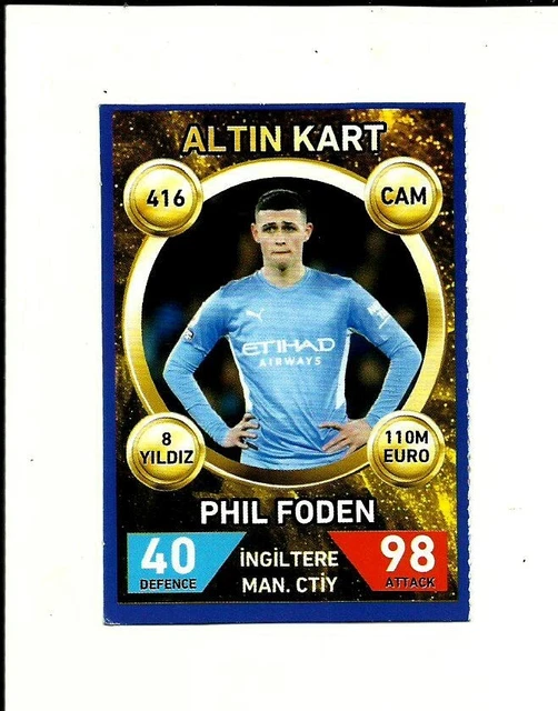 EURO FINAL 2023 Football Card Phil Foden M. City Printed in