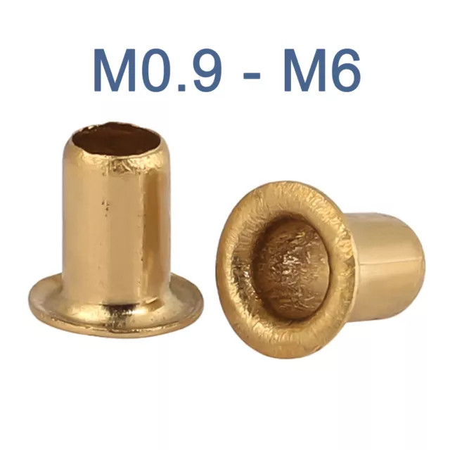 Tubular Rivets M0.9-M6 Circuit Board PCB Nails Copper Eyelet Hollow Through Nuts