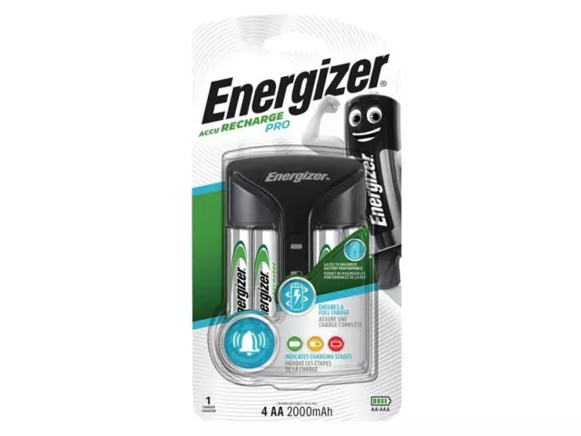 Energizer Pro Chargeur Plus 4 X Aa 2000 MAH Piles ENGPROCHARGE