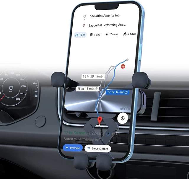 Porta Telefono Auto Supporto Per Telefono Auto - Per Bocchette Aria Universale Con H 491819 - Foto 3