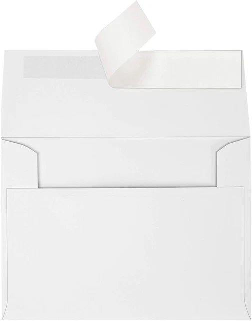 4 X 6 Photo Envelopes, Self-Sealing, for Photos, Invitations and Announcements,