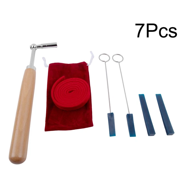 Jeu d'outils clés tuner piano essentiel avec kit muet 7 pièces édition profes