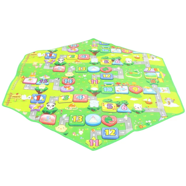 Alfombra para niños alfombra de juego hexagonal camping alfombra de piso habitación infantil