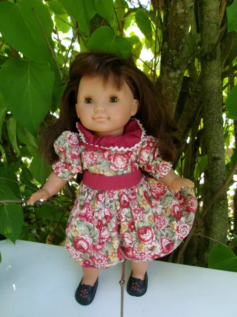Poupée Corolle 2003 Vintage - Petite Fille Brune 36cm - Yeux Bruns - Occasion