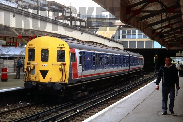 35MM SLIDE BR British Rail Electric EMU Class 416 6311 Wimbledon c1990 ...
