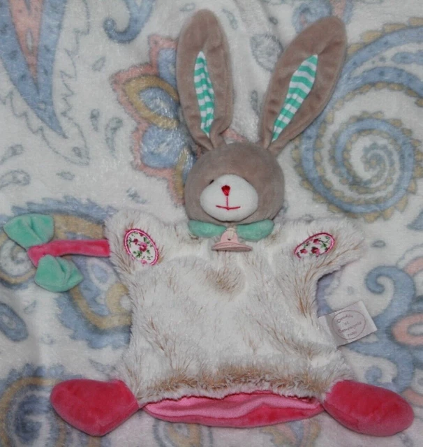 Doudou Et Compagnie Lapin Choupidou Marionnette Rose