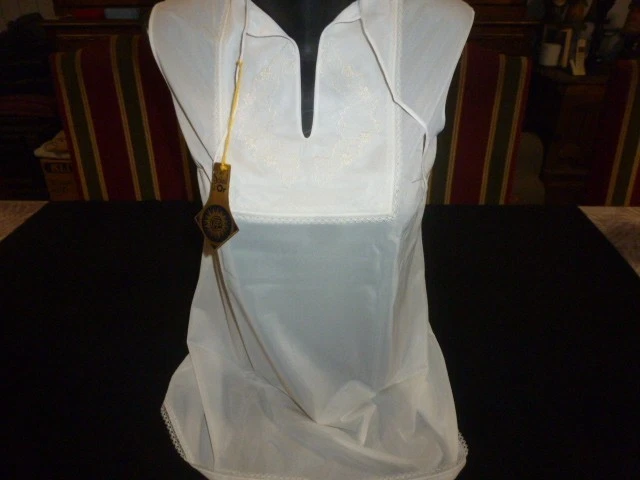 Combinaison Vintage En Dentelle Crème - Taille 42/44, Tour De Poitrine 45cm - Neuf Non Utilisé