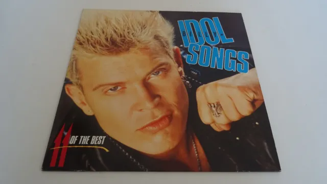 LP Billy Idol "Billy Idol Songs 11 Of The Best"vinyle best of original 1988 NM