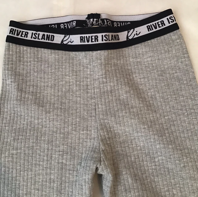 Set di peplum a costine principessa grigio River Island età 3-4 anni nuovo con etichette 9