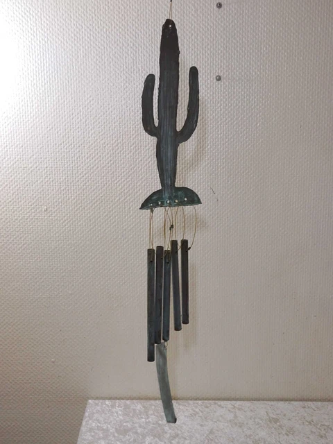 Metal Cactus Del Galgo Diseño The metal man Saguaro Cactus - Vintage Um 1989
