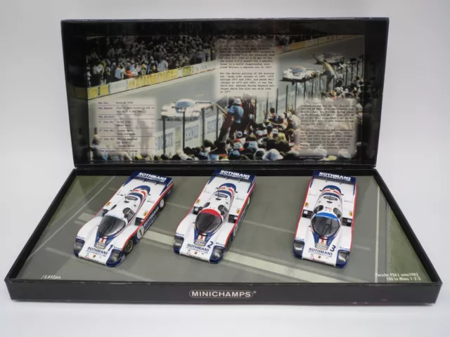 Minichamps 402826503 Porsche 956L 24h Le Mans  "1982" 3-Car-Set  1:43 OVP !