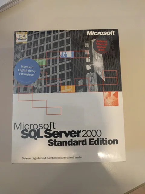 Microsoft SQL Server 2000 (originale, 5 licenze client)