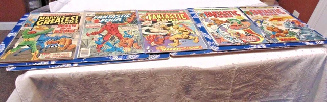 fantastic four comic collection lot of 4 -#138 151 154 184 + 1 other starring FF