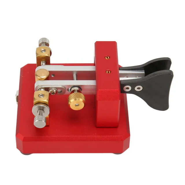 (Wine Red)CW Morse Keys With Aluminum Alloy Body Double Paddle Morse Key CW