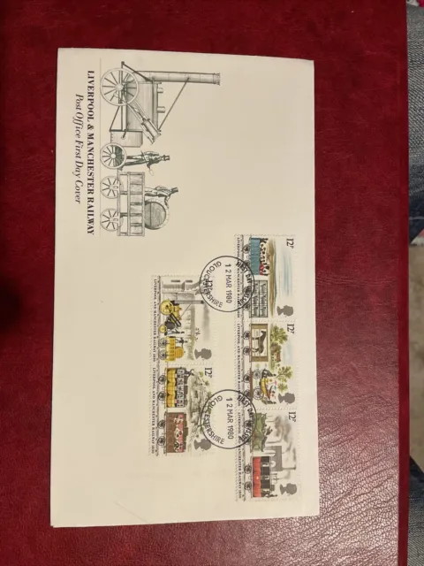 1980 Liverpool & Manchester Railway First Day Cover Gloucester Shs.*