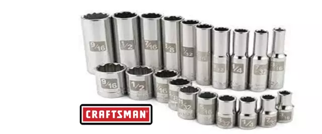 Craftsman EZ Read Sockets - New -  1/2 & 3/8" Drive Shallow & Deep Metric/SAE