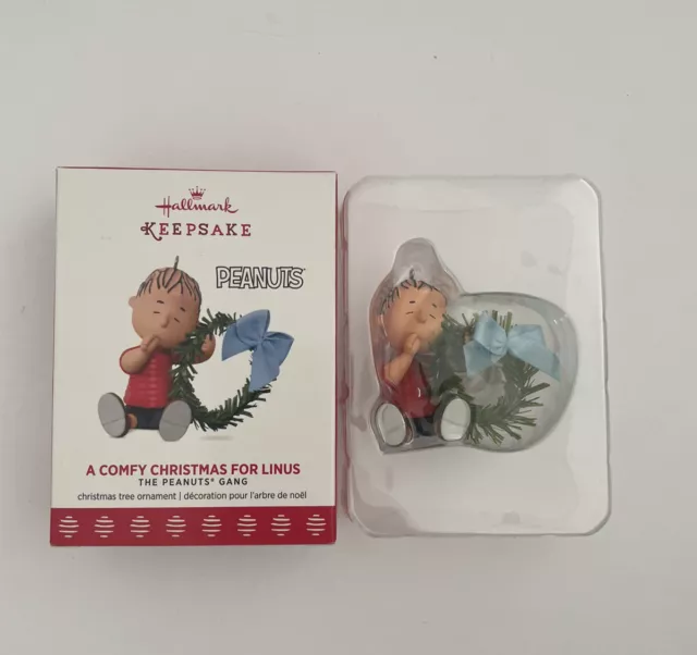 Hallmark 2017 Peanuts Gang A Comfy Christmas For Linus Ornament In Box
