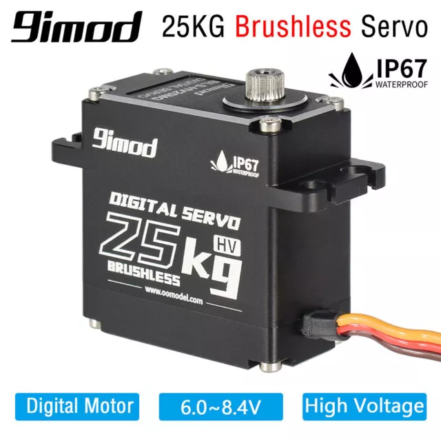 9imod Servo 25KG Metal Gear HV Brushless Digital Servo for RC Car Boat Robot DIY