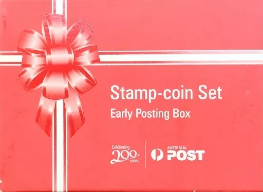 2009 Silver 1/2oz Proof Coin Early Posting Box Stamp-Coin Set