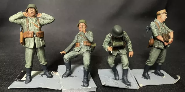1/35 Built & Precision Painted High Quality Figures - German Soldiers At Rest MB