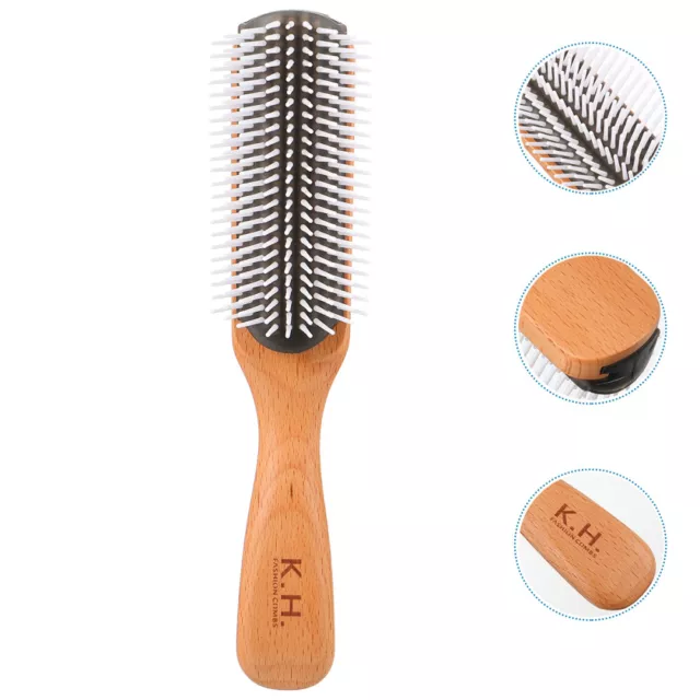 Peigne À Cheveux Solide Huile Brosse Naturels Coiffante Voyage