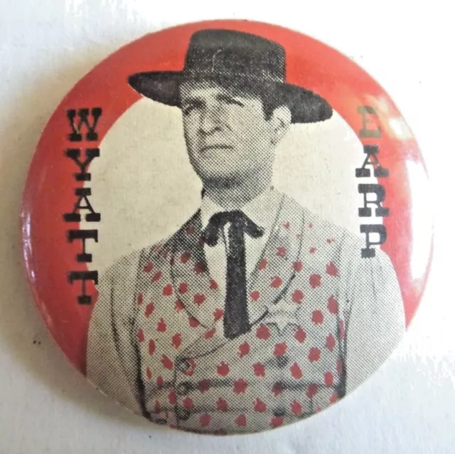 WHOLESALE! 10 1960s TV COWBOY TIN PINBACK WYATT EARP LINDSAY'S BADGES AUSSIE VGC