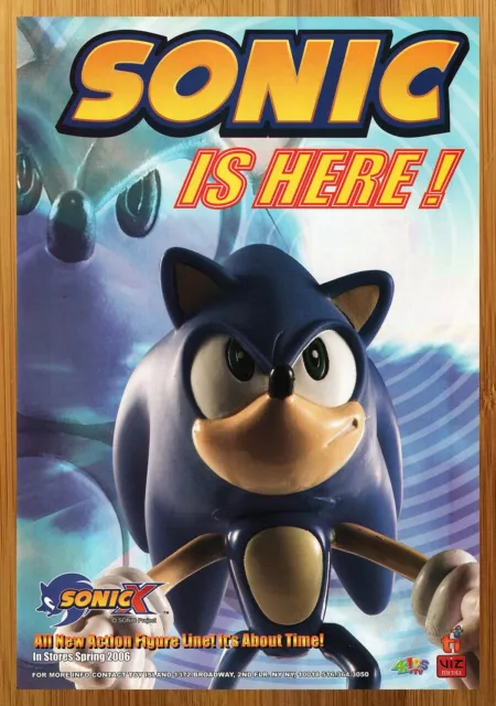 2005 Sonic X Action Figures Vintage Print Ad/Poster Shadow The Hedgehog  SEGA Art