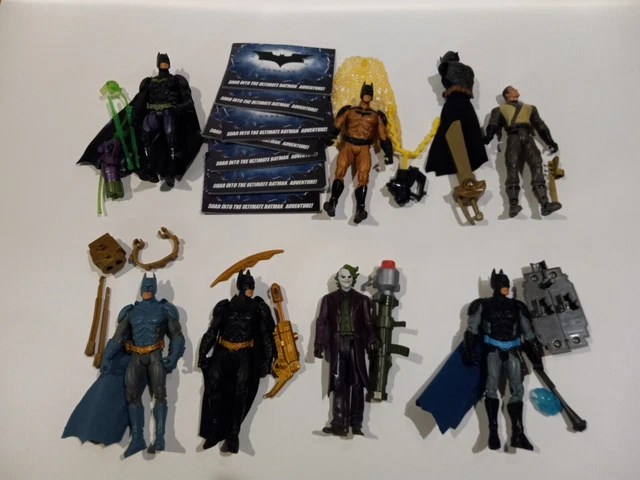 Vintage DC Dark Knight 5" Action Figure Lot Mattel Batman Joker