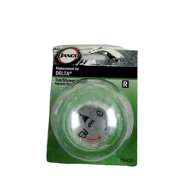 DANCO 88439 DELTA Clear Acrylic Bath Tub/Shower Handle White Clear 0.