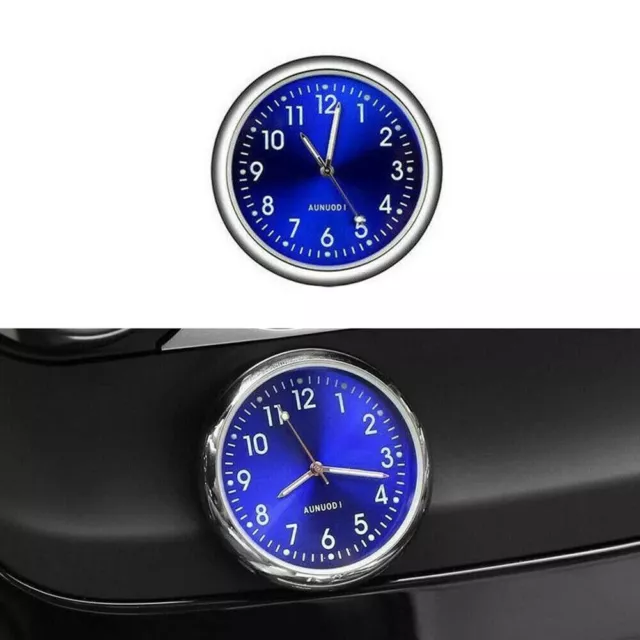 Mini Coche Adhesivo Clock-Luminous Digital Ver Cuarzo Relojes for Moto / Bici 3