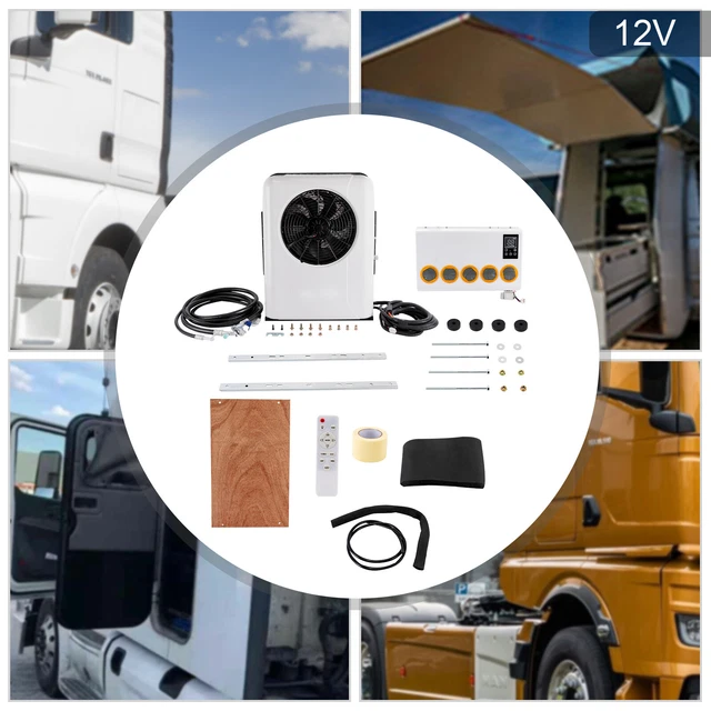 12V 6800 BTU Truck Cab Air Conditioner Split AC Fits Semi Trucks Bus RV