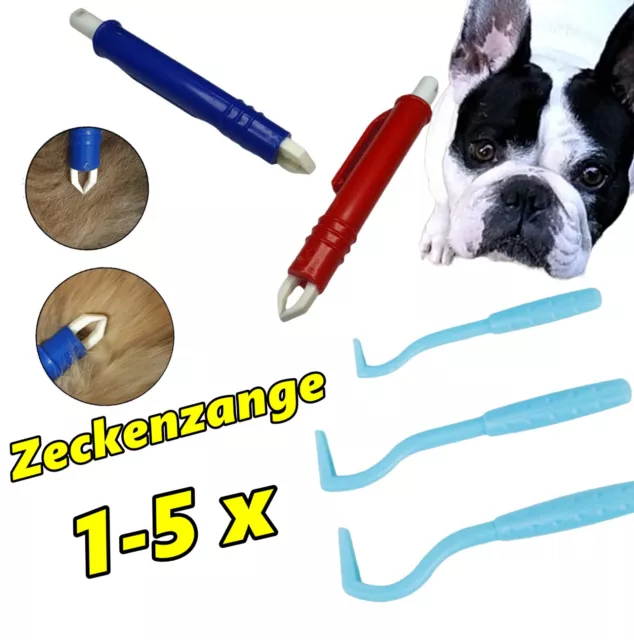 Zeckenzange Zeckengreifer Zeckenhacken Zeckenpinzette Hund Katze Kaninchen