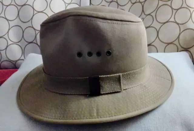 Country Gentleman  Tan Hat Mens Medium Cotton Business Formal Casual Band
