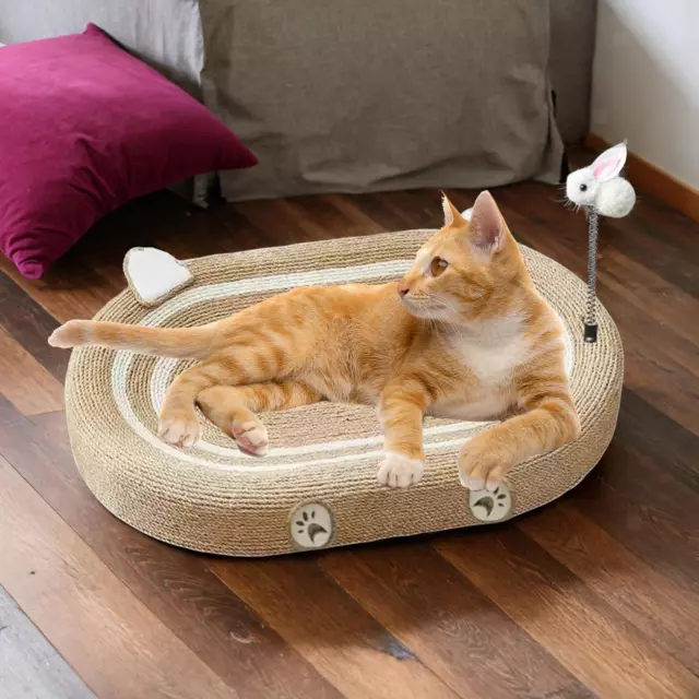 Planche à gratter pour chat Play Cat Teaser Wand Durable Toy Cat Scratcher
