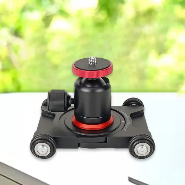 Desktop Professional Skater Car Camera Rolling Slider 1/4 inch Screw Threads