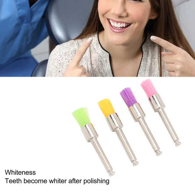 (Couleur Mixte)100 PièCes BâTon Dentaire Brosse De Polissage Des Dents En