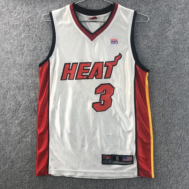USA Basketball Size Small Miami Heat #3 Dwyane Wade Jersey White & Red Vest