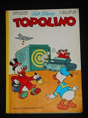 ***Topolino N. 684*** 5 Gennaio 1969 - Con Bollino E Calendario