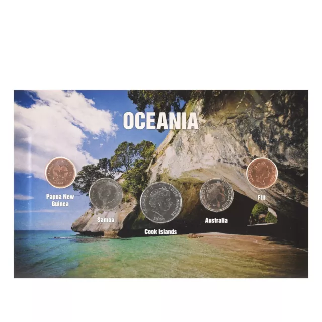 5 Coins Oceania | Papua New Guinea | Samoa | Cook Islands | Australia | Fiji 5 Coins Oceania | Papua New Guinea | Samoa | Cook Islands | Australia | Fiji
