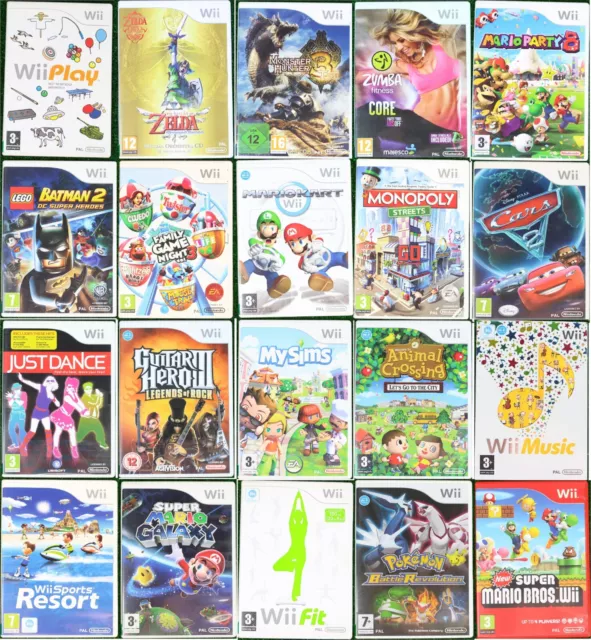 Nintendo Wii Games - Pick Up Your Game Multi Buy Discount PAL Wii Game