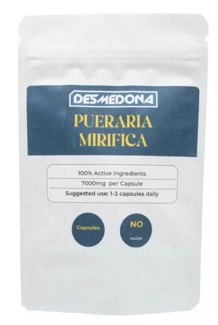 Pueraria Mirifica 7000mg Capsules, Kwao Krua, High Strength, Breast Enlargement