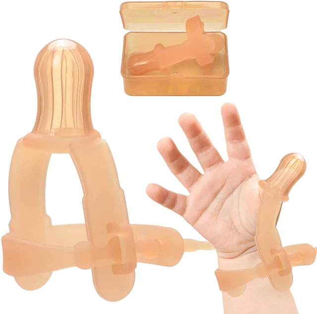 Thumb Sucking Stop for Kids - 0-3 Years Old Baby - Adjustable Thumb Guard for Th