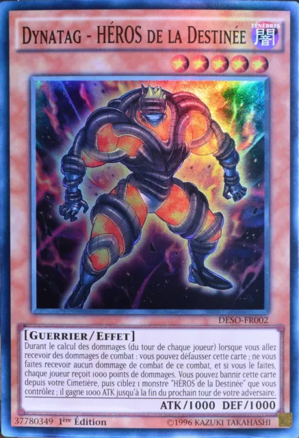 carte YU-GI-OH DESO-FR002 Dynatag - Héros De La Destinée Super Rare NEUF FR