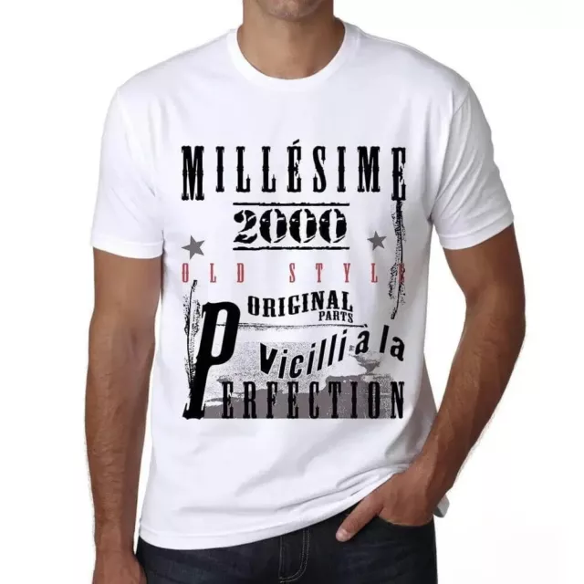 ULTRABASIC Homme Tee-Shirt Vieilli À La Perfection Millésime 2000 Vieilli à la